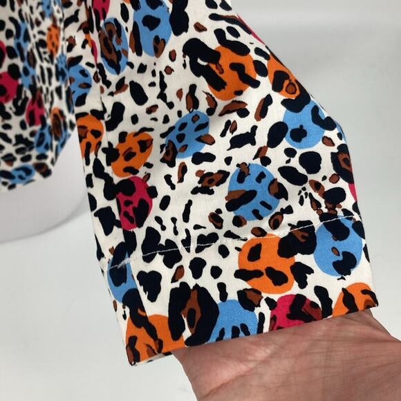 Sara Campbell Womens Polka Dot Animal Print Blazer Jacket Size M USA - Picture 7 of 16